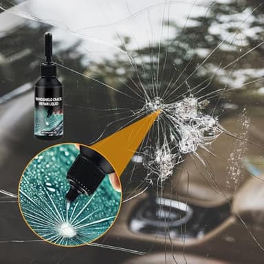 YAUNJI Cracks Gone Glass Repair Kit, 2025 New Windshield Crack Repair Kit for Car Chips and Cracks, Universal Glass Crack Repair Liquid for Automotive Windscreen Tool (2 PCS) - Image 7