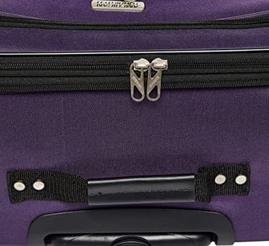 American Tourister Pop Max Softside Luggage with Spinner Wheels, Purple, 3-Piece Set (21/25/29) - Image 4