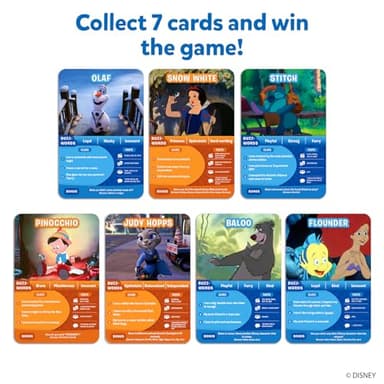 Skillmatics Guess in 10 Disney, Card Game for Girls, Boys, Kids, Teens, Adults, Who Love Cinderella, Mickey Mouse, Moana, Travel Toy, Gifts for Ages 6, 7, 8, 9 and Up - Image 5