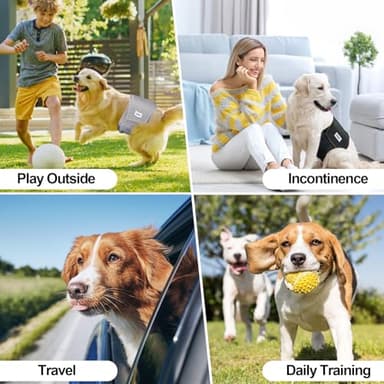 Washable Dog Diapers Male Reusable, Premium Belly Bands for Male Dogs Small, Pack of 3, High Absorbing Small Male Dog Pee Wraps for Doggie in Incontinence or Excitable Urination and Training(S) - Image 7