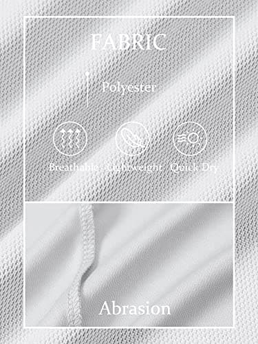 TACVASEN Mens Golf Shirt Dry Fit Mens Polo Shirts Short Sleeve Performance Golf Polos for Men with Collar Work Shirts White, L - Image 6