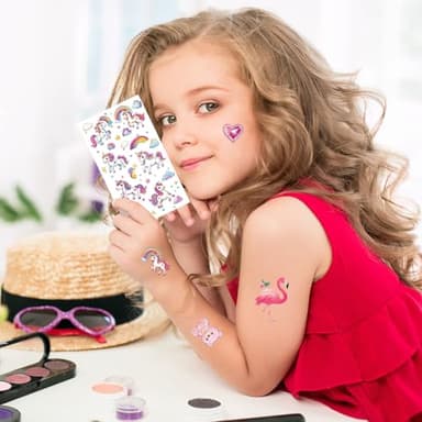 Keikihipa Tattoos for Kids, 350+ Mixed Styles (37 Sheets) Temporary Tattoos Stickers Set Gift for Girls and Boys, Space Dinosaur Animals Butterfly Tattoos for Kids Birthday Party Supplies - Image 4