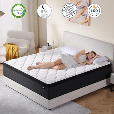 DEHIJU Twin Size Mattress, 10 Inches Hybrid Memory Foam Twin Mattress in a Box, Pressure Relief, Medium Firm, CertiPUR-US - Image 7