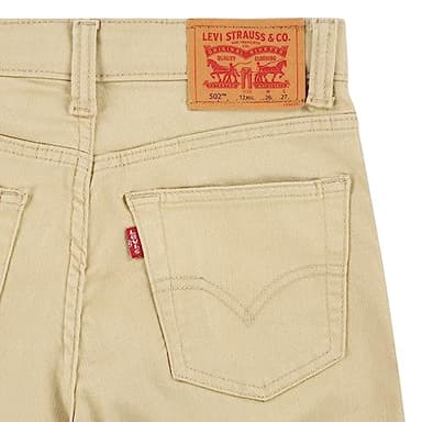 Boys' 502 Regular Taper Fit Performance Jeans Pale Khaki - Image 4
