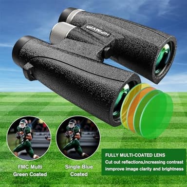 IPX7 Waterproof Powerful 10x42 Binoculars for Adults high Powered Hunting Birding Travel Theater Astronomy Bird Watching Stargazing Star Gazing Opera geo Safari Marine Birdwatching - Image 6