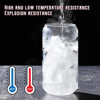 2 Pack Glass Cups with Bamboo Lids and Straws 16 oz, Gifts for Women, Drinking glasses set, Iced Coffee, Tea Cup, Cute Aesthetics Tumbler Cup, Mothers Day, Birthday Gifts for Her Mom - Image 6