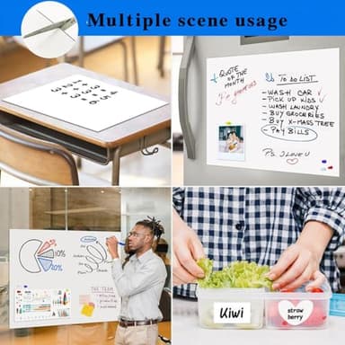 Babenoun Magnetic Whiteboard Contact Paper, 36" x 48" Stick on Magnetic Dry Erase White Board Sticker on Wall, Easy to Write for Kids Drawing, School, Office, Kitchen Fridge - Image 5