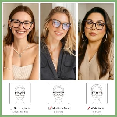 Madison Avenue Blue Light Blocking Glasses Oversized Fashion Blue Light Glasses for Women Anti Eyestrain & UV Protection Computer Eyeglasses (Green) - Image 3