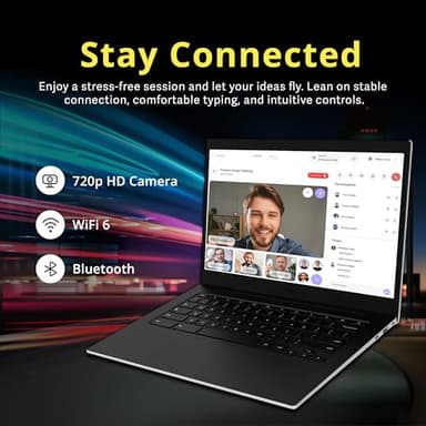 Samsung Galaxy Chromebook Go 14" LED HD Laptop, Intel Celeron N4500, 4GB LPDDR4X, 288GB Storage (128GB eMMC+160GB Docking Station Set), Intel UHD Graphics, Wi-Fi 6, 720p Camera, Chrome OS, Silver - Image 4