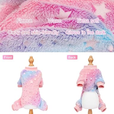 Dog Sweaters for Small Dogs Winter Pet Clothes Puppy Clothes Boy Girl Fleece Small Dog Pajamas Jumpsuits Doggie Outfits for Chihuahua Yorkie Cat Apparel - Image 2