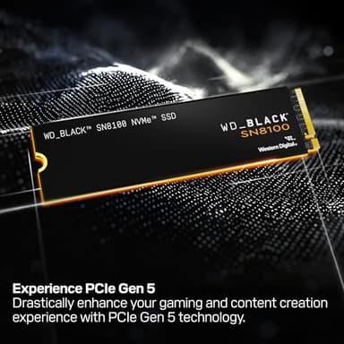 WD_BLACK 2TB SN8100 NVMe SSD Internal Solid State Drive - Gen 5 PCIe 5.0x4, M.2 2280, Seq. Read Speeds Up to 14,900 MB/s, Best for AI Applications, Gaming, and Video Editing - WDS200T1X0M - Image 2
