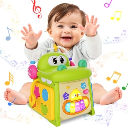 Toys for 1 Year Old Girl Gifts, First Birthday Gifts for Girls Boys, 8-in-1 Multi-Functional Learning Montessori Toddler Toys with Learning and Playing, Educational Musical Baby Toy 6-12 12-18 Months - Image 1
