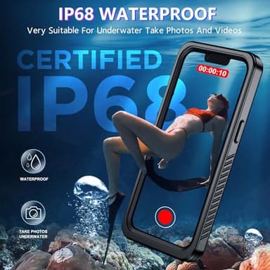 Red2Fire 2024 New Designed for iPhone 13 Case Waterproof,[Compatible with MagSafe][Built-in Camera & Screen Protector][Full Body Shockproof][IP68 Waterproof][Dustproof] Phone Case 6.1" - Image 2