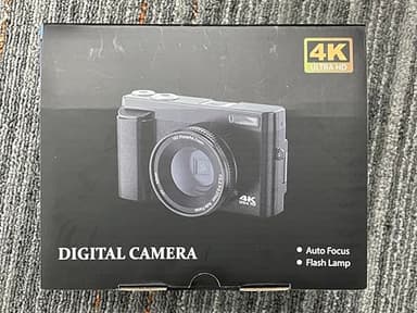 4K Digital Camera for Photography, UHD Autofocus 48MP 180° Flip Screen 16X Zoom Compact Point Shoot Vlogging Camera for YouTube with 2 Batteries, 32GB Card (Black) - Image 8