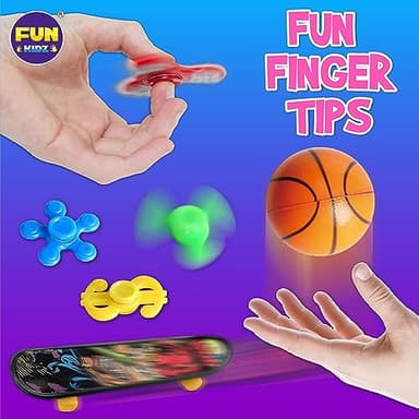 Fidget Pack Box for Boys Girls 4-12, FunKidz Fidget Toys for Kids 5-7 Autistic Sensory Mystery Birthday Gifts in Reusable Portable Treasure Box Nice Party Favors - Image 4
