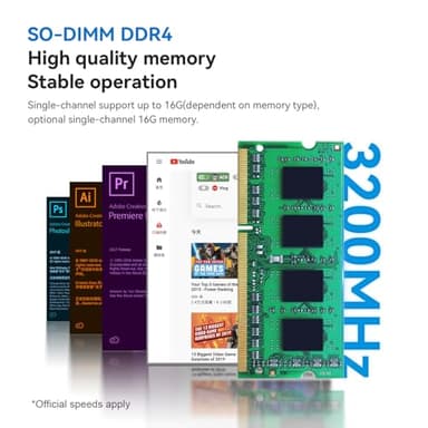 Beelink Mini PC, Mini S12 Pro Intel 12th Gen 4-Core N100(up to 3.4GHz), Mini Computer 16GB DDR4 RAM 1TB SSD, Desktop PC Dual HDMI 4K UHD/Gigabit Ethernet/WiFi6/BT5.2/HTPC - Image 5