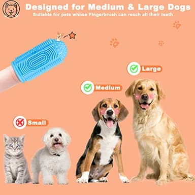 YUEYUEJIA Dog Toothbrush Finger Toothbrush Dogs Tooth Brushing Kit 4Pack Dogs Finger Toothbrushes for Dog Teeth Cleaning& Dental Care Doges Tooth Brush Pet Toothbrush - Image 4