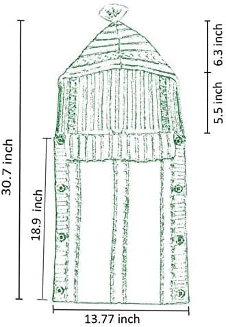 XMWEALTHY Newborn Baby Wrap Swaddle Blanket Knit Sleeping Bag Receiving Blankets Stroller Wrap for Baby(Sky Blue) (0-6 Month - Image 7