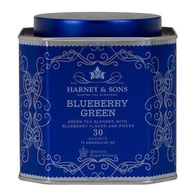Harney & Sons Blueberry Green Tea | 30 sachets, Historic Royal Palaces Collection - Image 1