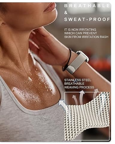 Original Stainless Steel Loop for Apple Watch Band 38mm 40mm 41mm 42mm 44mm 45mm 49mm, Magnetic Clasp Replacement Bands for iwatch Series Ultra SE 8 7 6 5 4 3 2 1, Women & Men Watch Strap for Apple - Image 2