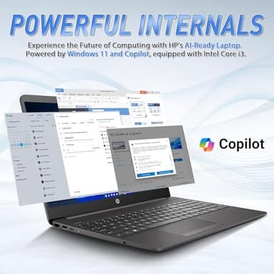 HP 2025 New 15.6" Business Laptop Computer, Intel i3-1315U Processor 4.8 GHz, Copilot AI Chat, FHD Display, 32GB RAM, 1TB PCIe SSD, Long Battery Life, Windows 11 Pro with Microsoft Office Included - Image 5