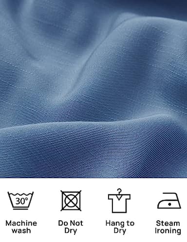 ZESICA Women's 2024 Summer Boho Spaghetti Strap Square Neck Solid Color Ruffle A Line Beach Long Maxi Dress,Dustyblue,X-Small - Image 6