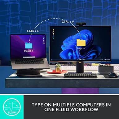 Logitech MX Mechanical Wireless Illuminated Performance Keyboard, Tactile Quiet Switches, Backlit Keys, Bluetooth, USB-C, macOS, Windows, Linux, iOS, Android, Metal, ‎Graphite - Image 10