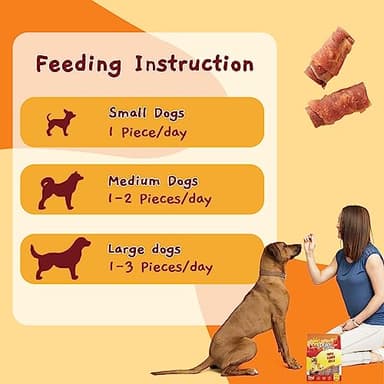 Jungle Calling Triple Flavor Rolls Dog Treats, Made with Real Chicken Duck Beef Meat, Rawhide Free Dogs Snacks,Healthy, Easily Digestible, and High Protein Treat, 10.6 oz - Image 6