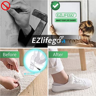 EZlifego Double Sided Tape Heavy Duty(Extra Large 16.5FT), Nano Adhesive Mounting Tape Wall Decor,Sticky Picture Hanging Adhesive Strips Poster Tape - Image 3
