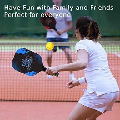 AOPOUL Pickleball Set with 4 Premium Wood Paddles, Cushion Comfort Grip, 4 Cooling Towels, 4 Pickleball Balls & Carry Bag, Pickle Ball Paddle for Men Women - Image 7
