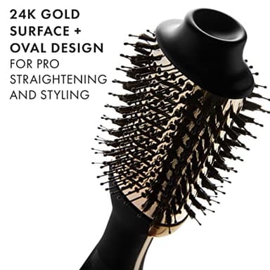 HOT TOOLS 24K Gold Blow Dryer Brush - Hot Air Brush for Salon-Worthy Volume in One Step - Volumizer with 24K Gold Technology for Fast Styling & Long-Lasting Results - Image 3