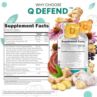 Clean Nutraceuticals Quercetin Zinc Vitamin C Vitamin D Bromelain Elderberry - Lung Immune Support Supplement Adults with Artemisinin, Sea Moss, Echinacea, Allergy Relief - Image 4