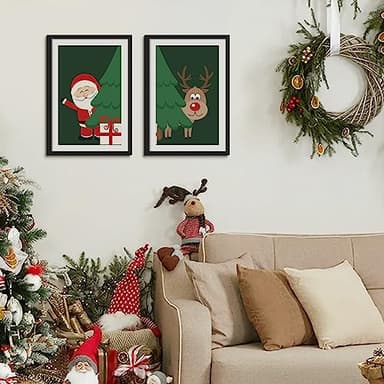 upsimples 13x19 Picture Frame Set of 5, Display Pictures 11x17 with Mat or 13 x 19 Without, Wall Gallery Poster Frames, Black - Image 7