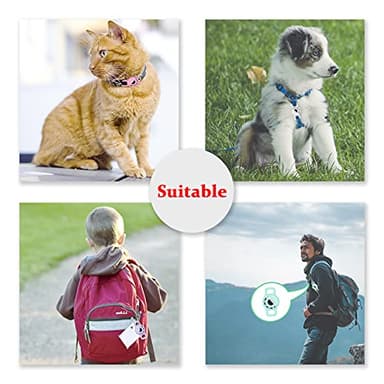 Air tag Cat Collar Holder for Apple Air Tag, 2 Pack of Pet Collar Holder for Cat and Small Dog Collar Within 1/2 inch and 2 Pack Protector for Air Tag - Image 2