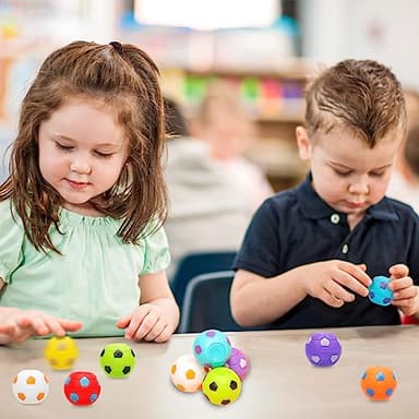 AZEN 96 Pcs Soccer Party Favors for Kids 4-8 8-12, Mini Fidget Spinners Soccer Ball Toys, Goodie Bags Stuffers for Birthday Party, Treasure Box Toys for Classroom, Return Gifts for Kids - Image 6