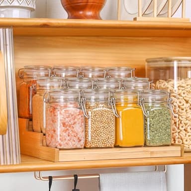 ComSaf Small Glass Jars with Airtight Lid Set of 12, Spice Jars 8 oz, Mason Jars 8 oz, Small Canning Jar, 8oz Jars with Lids for Kitchen, Jam, Jelly, Honey, Dessert, Salad, Shower Wedding Favors - Image 8