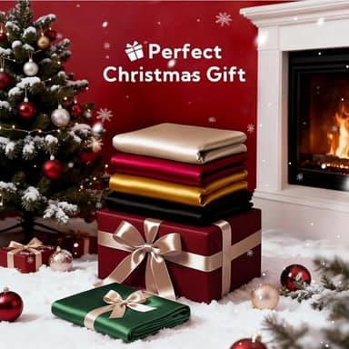 MR&HM Satin Bed Sheets, Queen Size Sheets Set, 4 Pcs Silky Bedding Set with 15 Inches Deep Pocket for Mattress (Queen, Navy Blue - Image 5