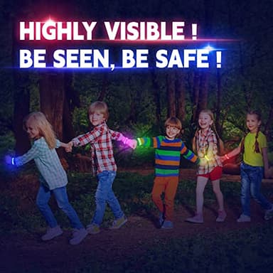 KIRALUMI 8 PCS LED Glow Bracelets, Light Up Bracelets for Kids Adults - Christmas Glow in The Dark Party Bracelets Favors Supplies for Concerts, Festivals, Game Prizes, Sports, Rave Accessories. - Image 2