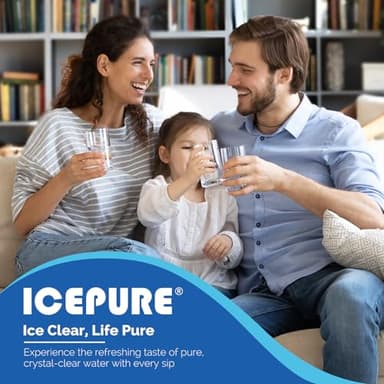 ICEPURE UKF8001 Compatible with Whirlpool EDR4RXD1, 4396395, Maytag UKF8001, UKF8001AXX, EveryDrop Refrigerator Water Filter 4, RFC0900A, UKF8001AXX-200, UKF8001P, 469006, PUR, Puriclean II, Pack of 3 - Image 9