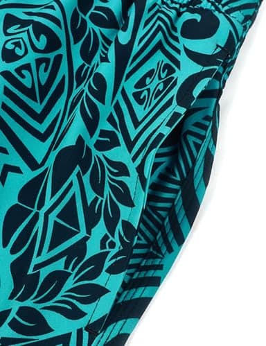 ELETOP Men's Swim Trunks Quick Dry Bathing Suit Swimming Board Shorts Mesh Lining Beach Swimwear Symbol Green S - Image 5