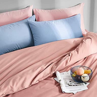 FLXXIE 2 Pack Microfiber King Pillow Cases, 1800 Super Soft Pillowcases with Envelope Closure, Wrinkle, Fade and Stain Resistant Pillow Covers, 20x36, Sky Blue - Image 2