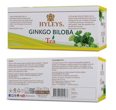Hyleys Ginkgo Biloba Green Tea – Brain Support Blend with Citrus – 100% Natural, Gluten-Free, Non-GMO, Memory & Focus Tea – 25 Tea Bags - Image 6