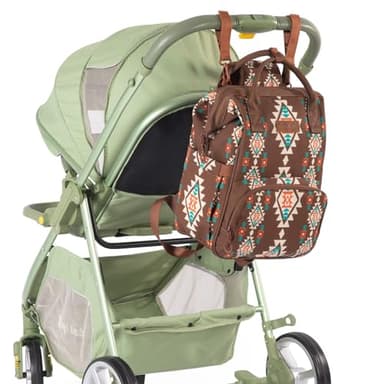 Montana West Wrangler Callie Diaper Bag Backpack with Stroller Straps Multifunction Baby Travel Bag WG2204-9110CF - Image 6