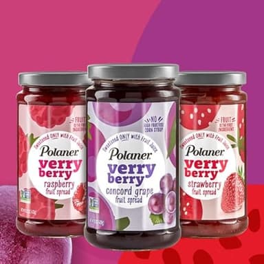 Polaner Verry Berry Fruit Spread, Concord Grape, 15.25 Ounce - Image 7