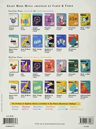 FunTime Piano: Christmas - Level 3A 3B | Holiday Piano Songbook for Kids and Teens | Christmas Sheet Music for Early Intermediate Players | Faber Piano Book with Popular and Traditional Carols - Image 2