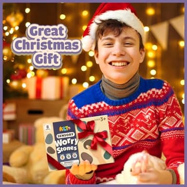 Fidget Toys Adults Sensory Stone: 8 Pack Texture Worry Stone for Kids Calming - Sensory Autism Toys for Anxiety Relief - Quiet Small Fidgets for Classroom Prizes - Image 7