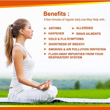 WBM LLC Natural Himalayan Pink Salt With Ceramic Salt Inhaler, 1.7 Lb - Image 5