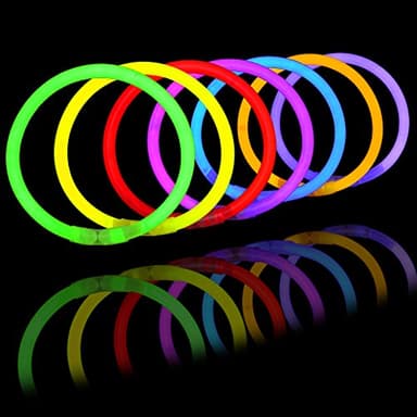 JOYIN 1000 Pcs 8" Glowsticks, Bracelets Necklaces, Glow in the Dark Party Favors, Easter, Christmas, Halloween Supplies Pack, Football Party Supplies - Image 7