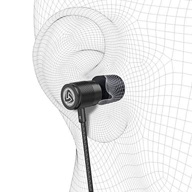 LUDOS Ultra Wired Earbuds in-Ear Headphones, 5 Years Warranty, Earphones with Microphone, Noise Isolating Ear Buds, Memory Foam for iPhone, Samsung, School Students, Kids, Women, Small Ears - Black - Image 9