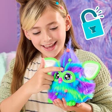 Furby Galaxy Edition, Glow in The Dark, 15 Fashion Accessories, Interactive Plush Toys for 6 Year Old Girls & Boys & Up, Voice Activated Animatronic (Amazon Exclusive) - Image 7